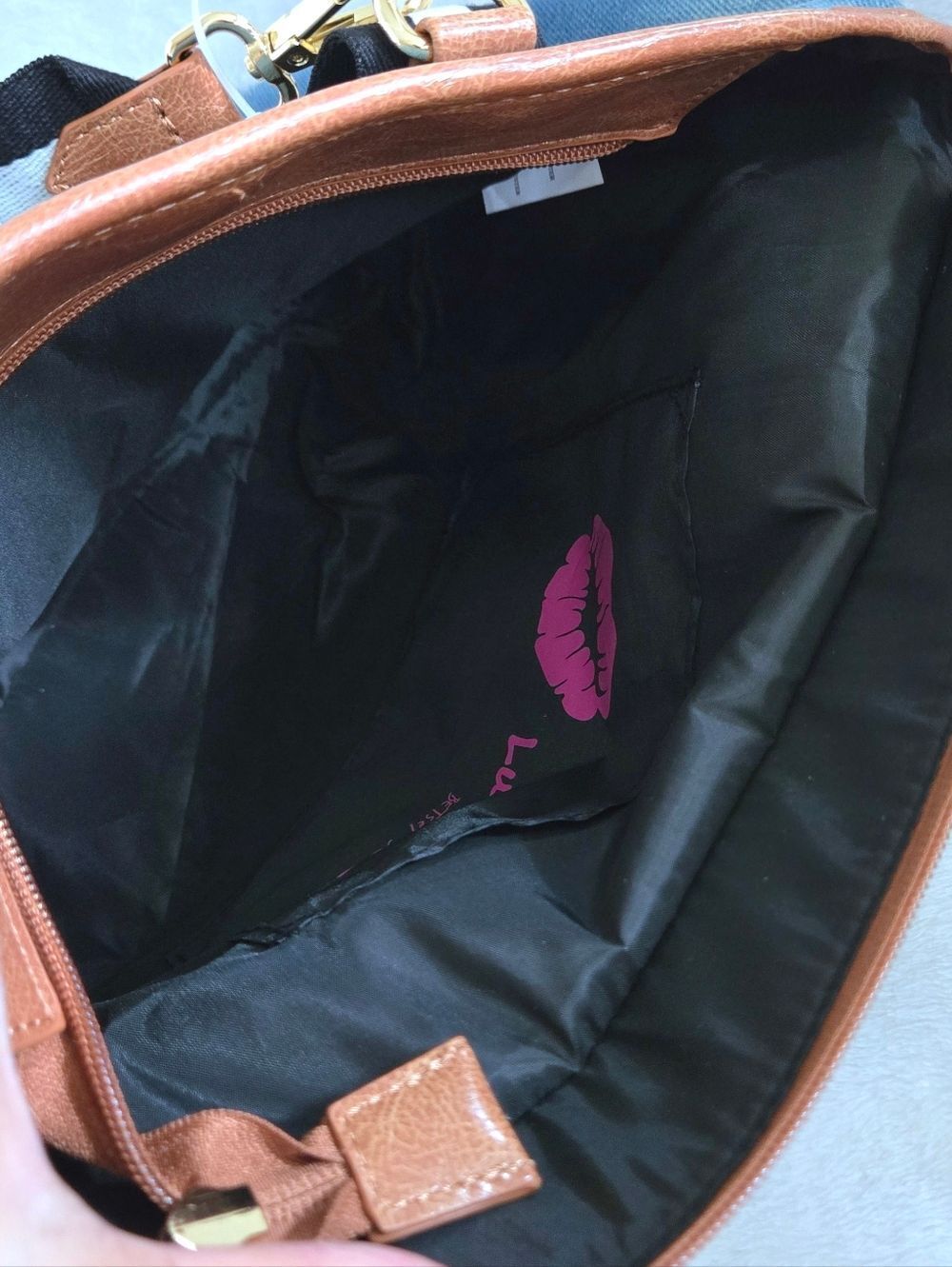 Luv Betsey💋 By Betsey Johnson Denim Teddy Bear🧸 Bag👜 - NWT - Picture 9 of 16
